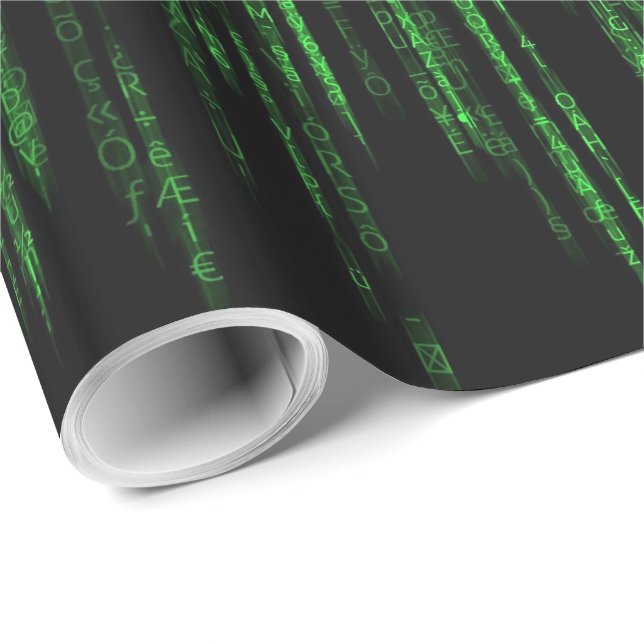 Matrix Code 1 Wrapping Paper (Roll Corner)