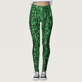Matrix code Be a warrior againt the system  Leggings