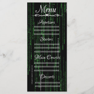 Matrix code menu