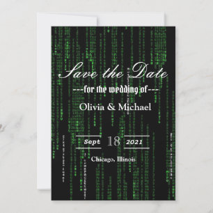 Matrix code save the date
