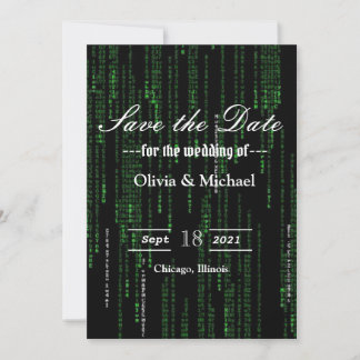 Matrix code save the date