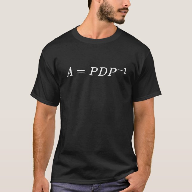 matrix diagonalization, linear algebra and math T-Shirt (Front)