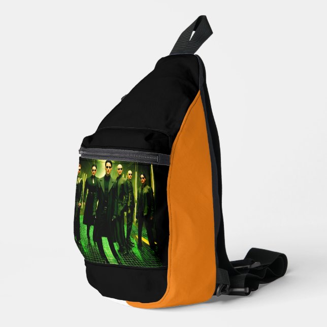 Matrix-Inspired Party Cover Image Futuristic Style Sling Bag (Right Corner)