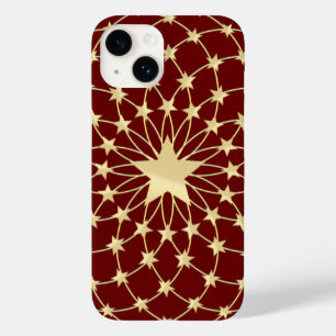 Matrix of golden stars expanding circles Case-Mate iPhone 14 case