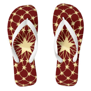 Matrix of golden stars expanding circles flip flops