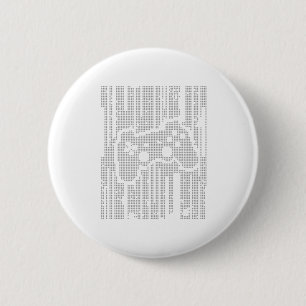 Matrix Pad - Controller Gamer Video Games Gaming 2 Inch Round Button