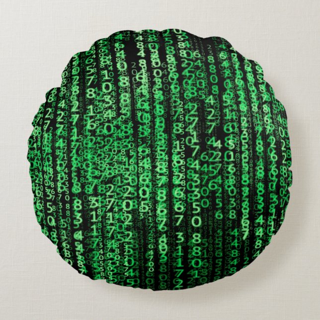Matrix technology tech data round pillow (Front)