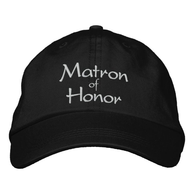 MATRON D'HONNEUR CASQUETTE MARIAGE EMBROIDÉE (Devant)
