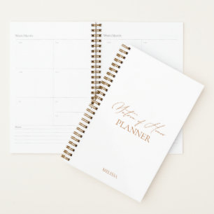 "Matron of Honor Planner" Mariage moderne élégant