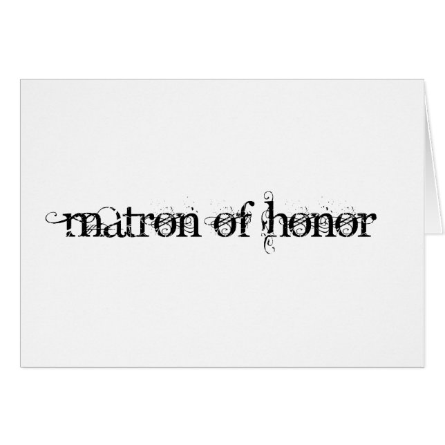 Matron of Honour (Front Horizontal)
