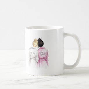 Matron of Honour? Blonde Bun Bride Black Bun Maid Coffee Mug