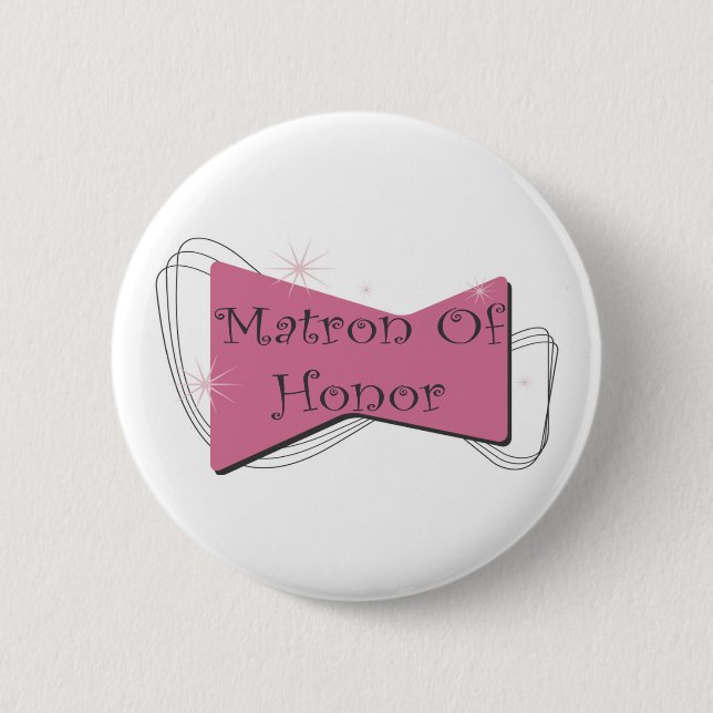 Matron Of Honour Button (Front)