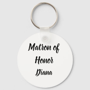 Matron of Honour Gifts Custom Name Gifts Wedding Keychain