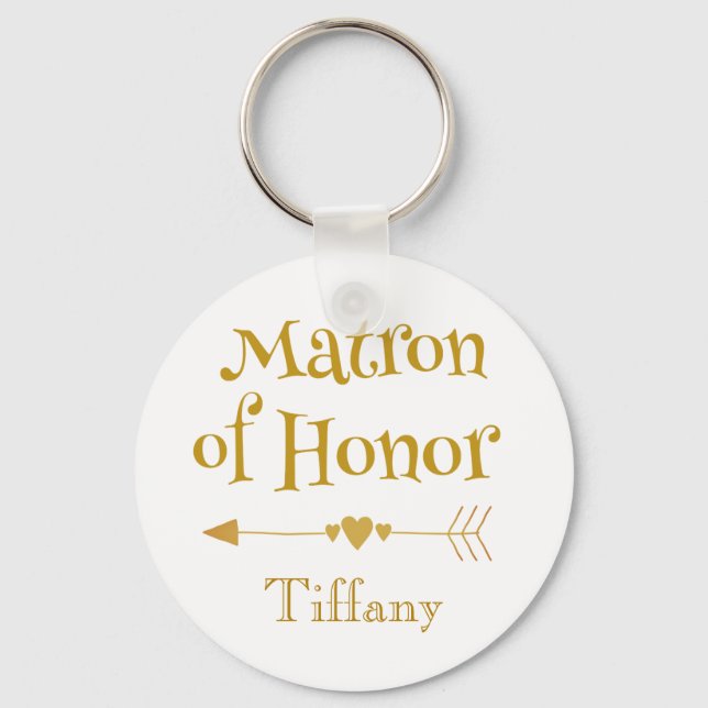 Matron of Honour Gifts Keychain (Front)