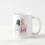 Matron of Honour? Long Dk Br Bride Blonde Bun Maid Coffee Mug<br><div class="desc">Ask your friends and family to stand beside you with a functional keepsake! On this mug, a Long Dark Brunette Haired Bride is featured with her Blonde Bun Matron of Honour. The back reads "Will you be my Matron of Honour?". I’m so excited to now be offering my very popular...</div>