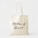 Matron of Honour | Modern Calligraphy Tote Bag<br><div class="desc">Whimsical tote bag for matron of honour featuring modern calligraphy. Other text are available in my store.</div>