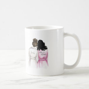 Matron of Honour? Mug Dk Br Bun Bride Bk Waves MoH