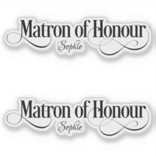 Matron of Honour Personalized