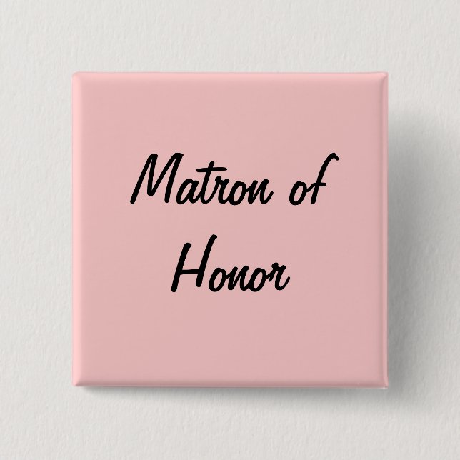 Matron of honour pin (Front)