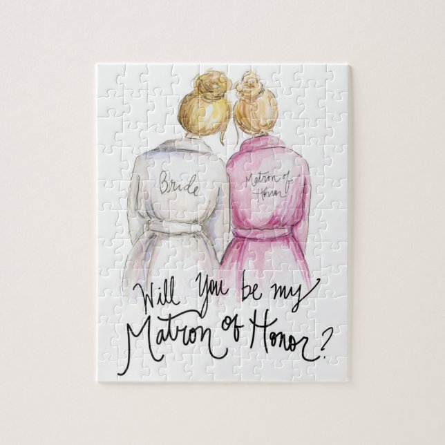 Matron of Honour? Puzzle Bl Bun Bride Bl Bun Maid (Vertical)