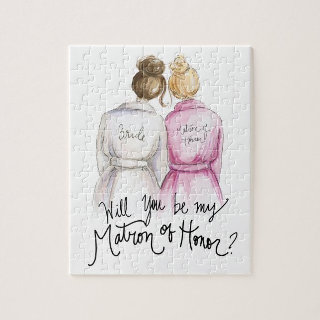 Matron of Honour? Puzzle Br Bun Bride Bl Bun Maid (Vertical)