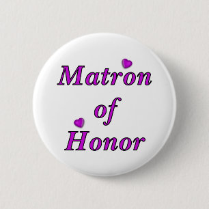 Matron of Honour Simply Love 2 Inch Round Button