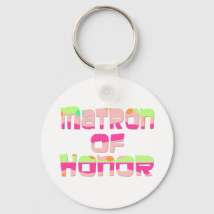Matron of Honour Tees and Gifts Keychain