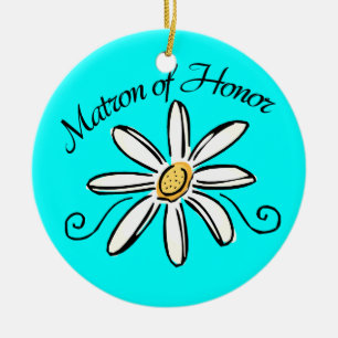 Matron of Honour Wedding Ceramic Ornament