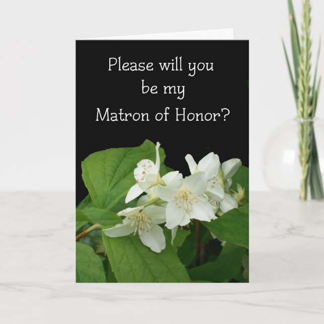 Matron of Honour Wedding Invitation Card (Front)