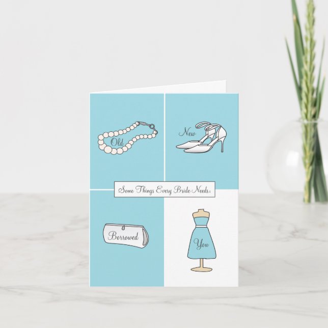 Matron of Honour Will You Be My Card - Blue (Front)
