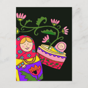 Matroshka's Baby Postcard