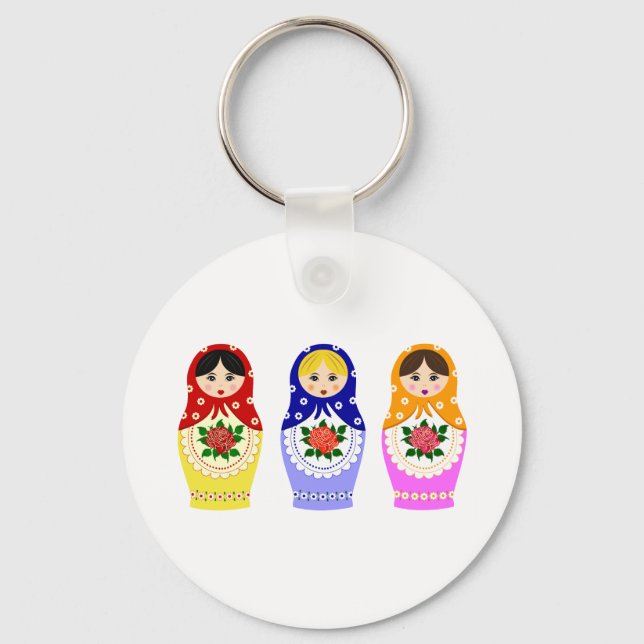 Matryoschka dolls keychain (Front)