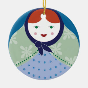 Matryoshka Christmas Tree Ornament