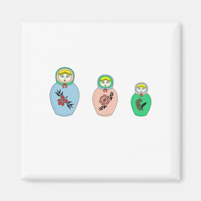 Matryoshka doll magnet (Front)