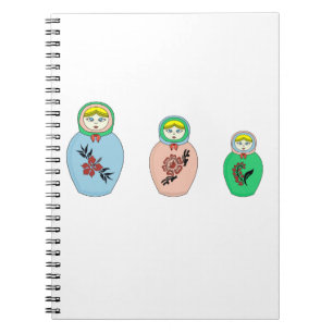 Matryoshka doll notebook