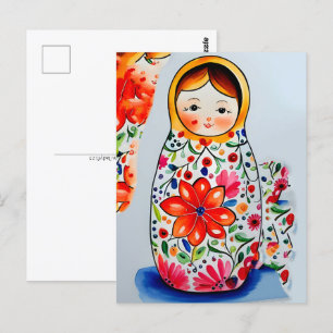 Matryoshka doll, Postcrossing Postcard