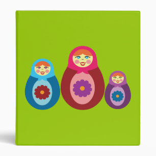 Matryoshka Dolls Binder