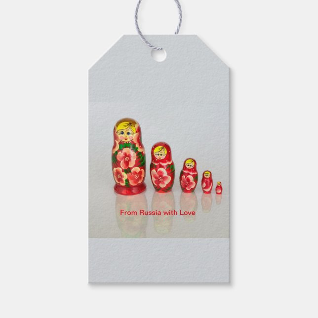 Matryoshka Dolls Gift Tags (Front)