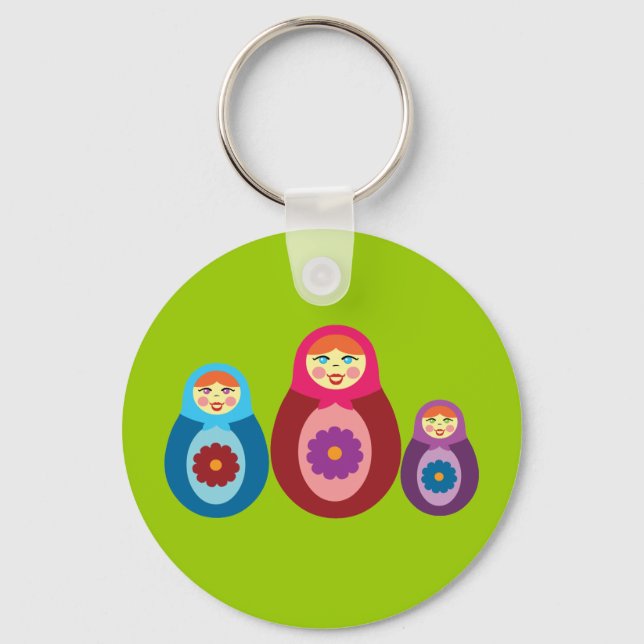 Matryoshka Dolls Keychain (Front)