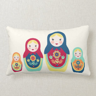 Matryoshka Dolls Lumbar Pillow