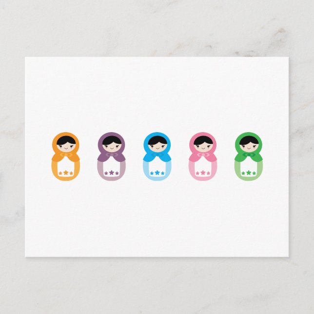 Matryoshka Dolls Postcard (Front)