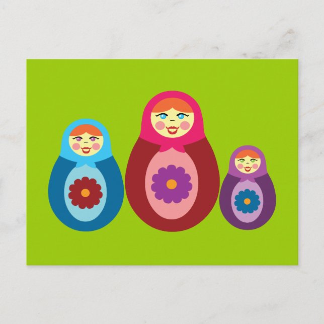 Matryoshka Dolls Postcard (Front)