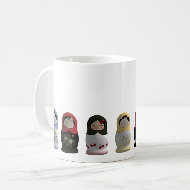 Matryoshka Dolls Russian Dolls Mug (Front Left)