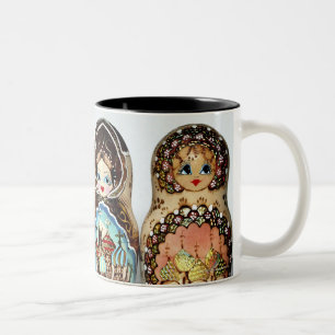 Matryoshkas Two-Tone Coffee Mug