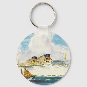 Matson Liner to Hawaii Keychain
