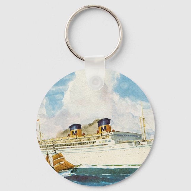 Matson Liner to Hawaii Keychain (Front)