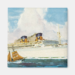 Matson Liner to Hawaii Magnet