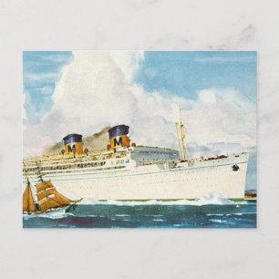 Matson Liner to Hawaii Postcard