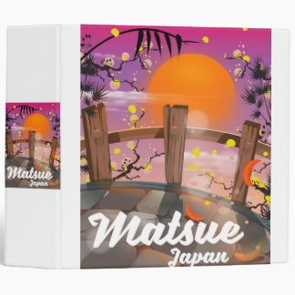 Matsue Japanese blossom poster. Binder