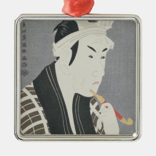 Matsumo Koshiro IV in the Role of Gorebei Metal Ornament